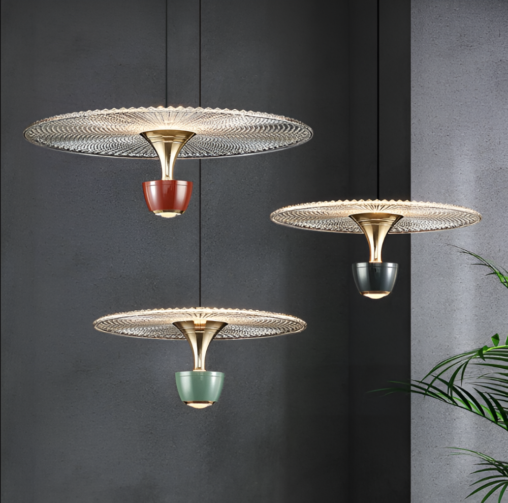 Elegant akrylpendellampe med varmt LED-lys