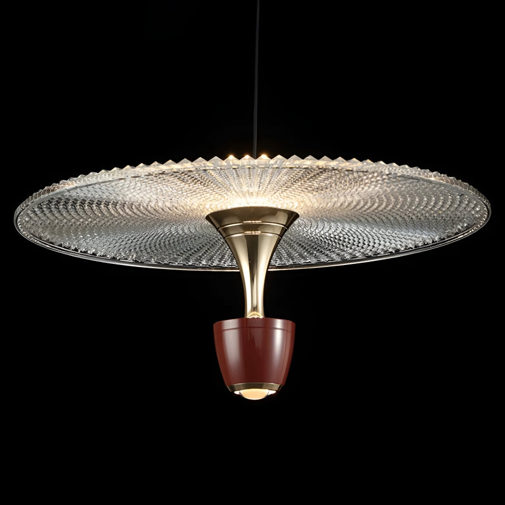 Elegant akrylpendellampe med varmt LED-lys