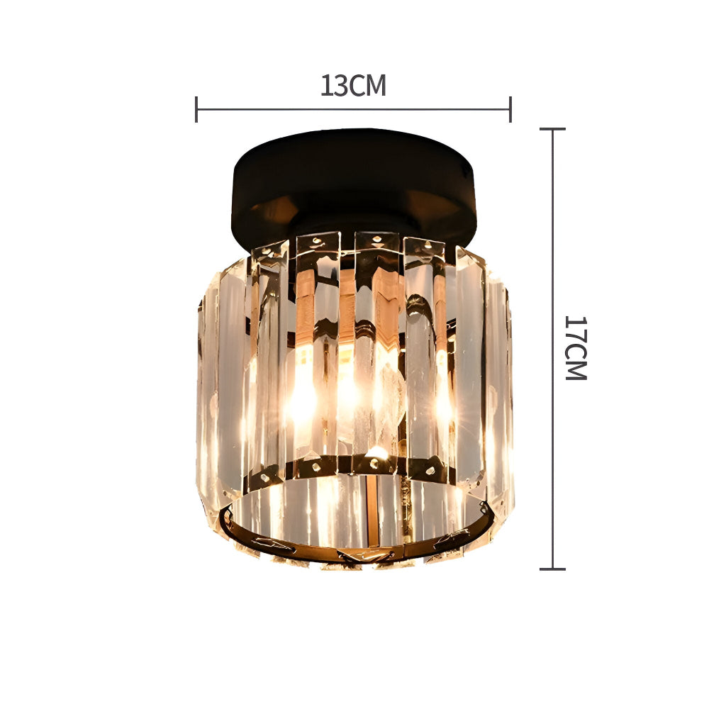 Crystalon Loftlampe – Moderne Minimalistisk Loftlampe med Krystaldetaljer