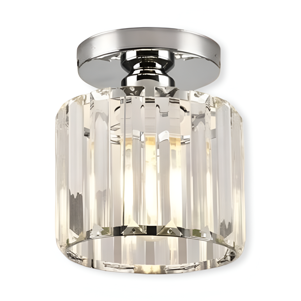 Crystalon Loftlampe – Moderne Minimalistisk Loftlampe med Krystaldetaljer