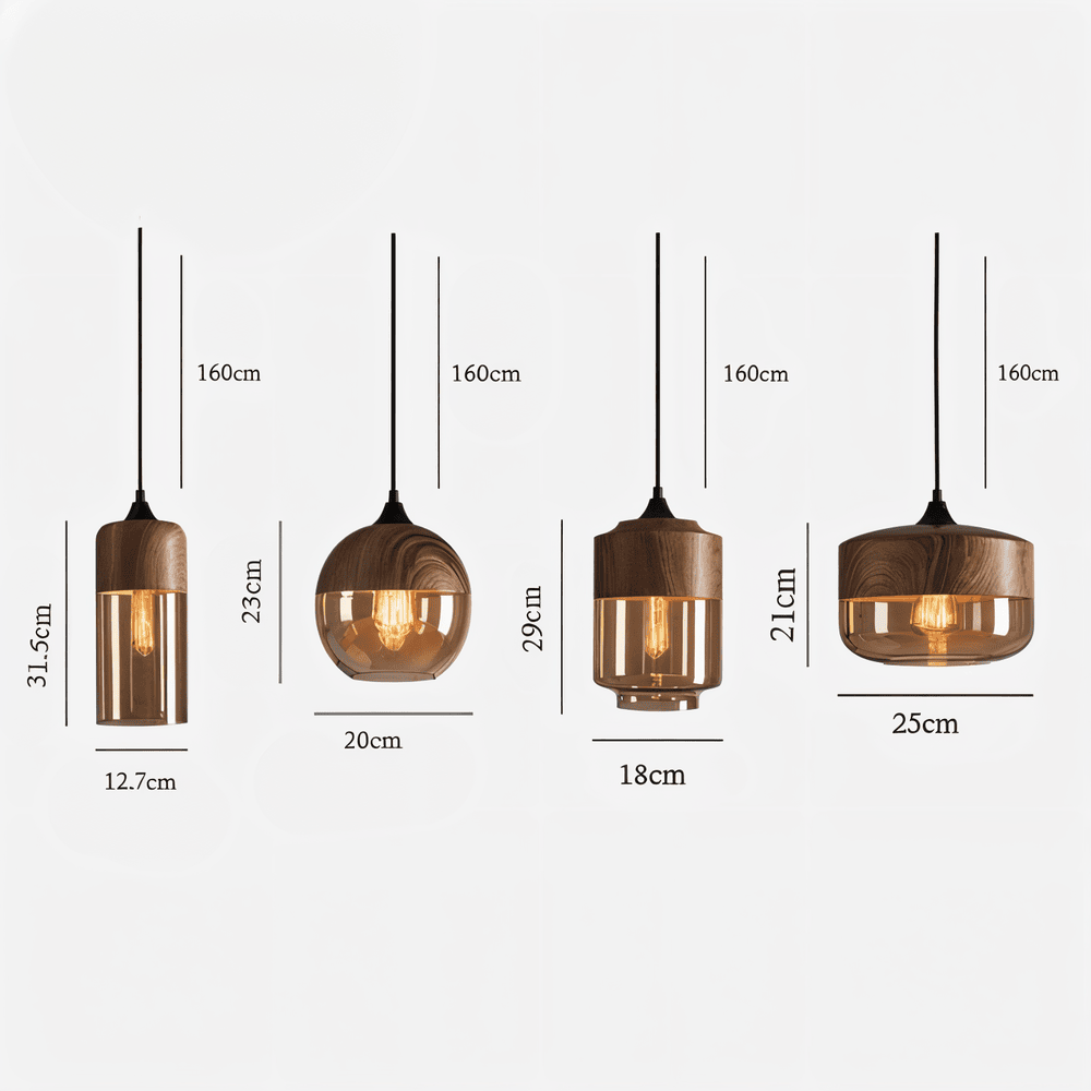 Glasoria Pendel – Retro Moderne Pendellampe i Glas