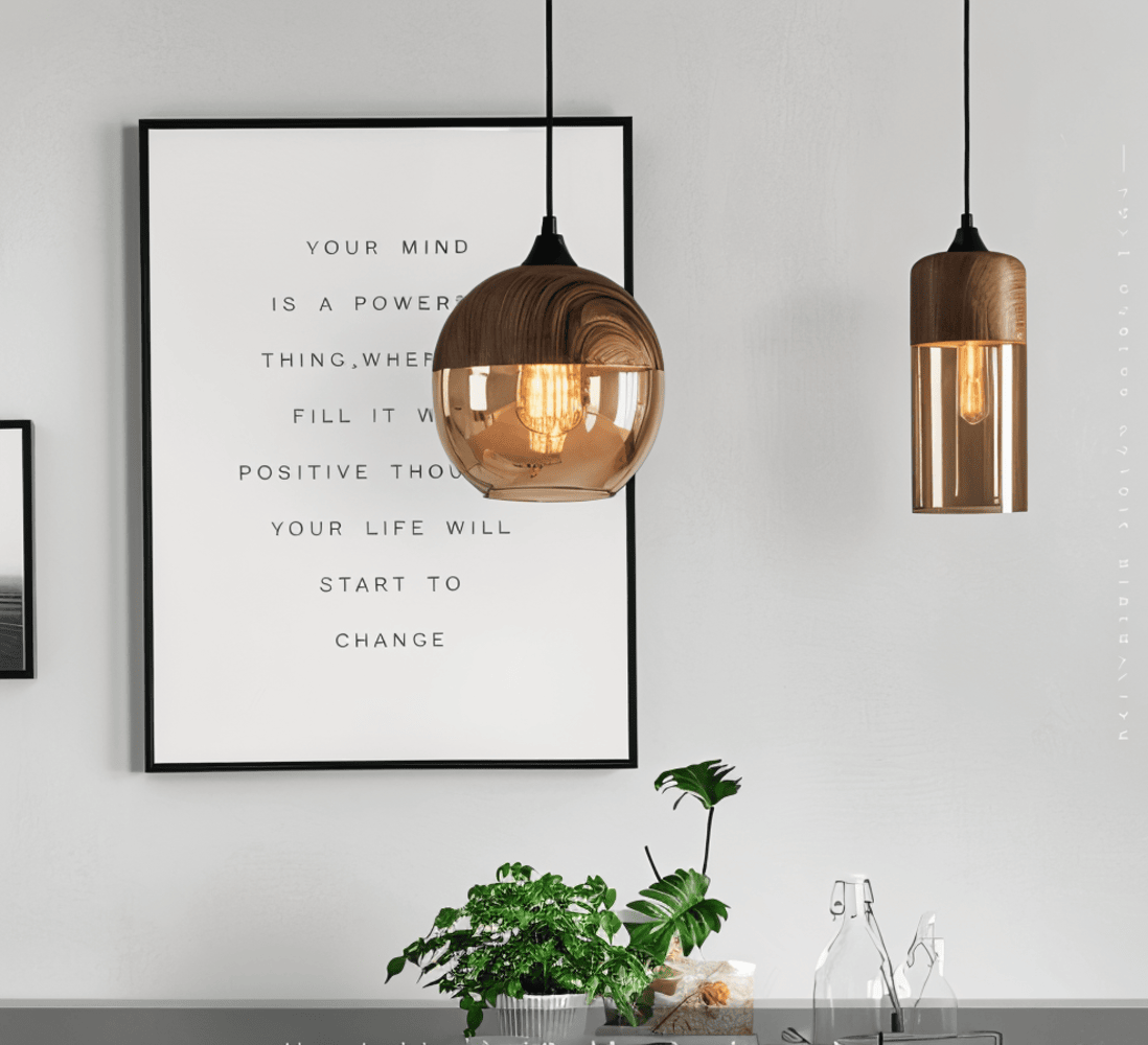 Glasoria Pendel – Retro Moderne Pendellampe i Glas