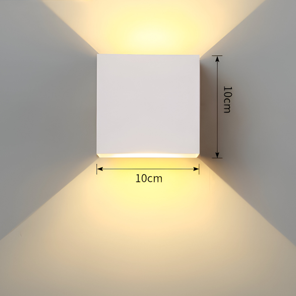 Nordivex – Moderne Nordisk LED Væglampe i Aluminium & Akryl