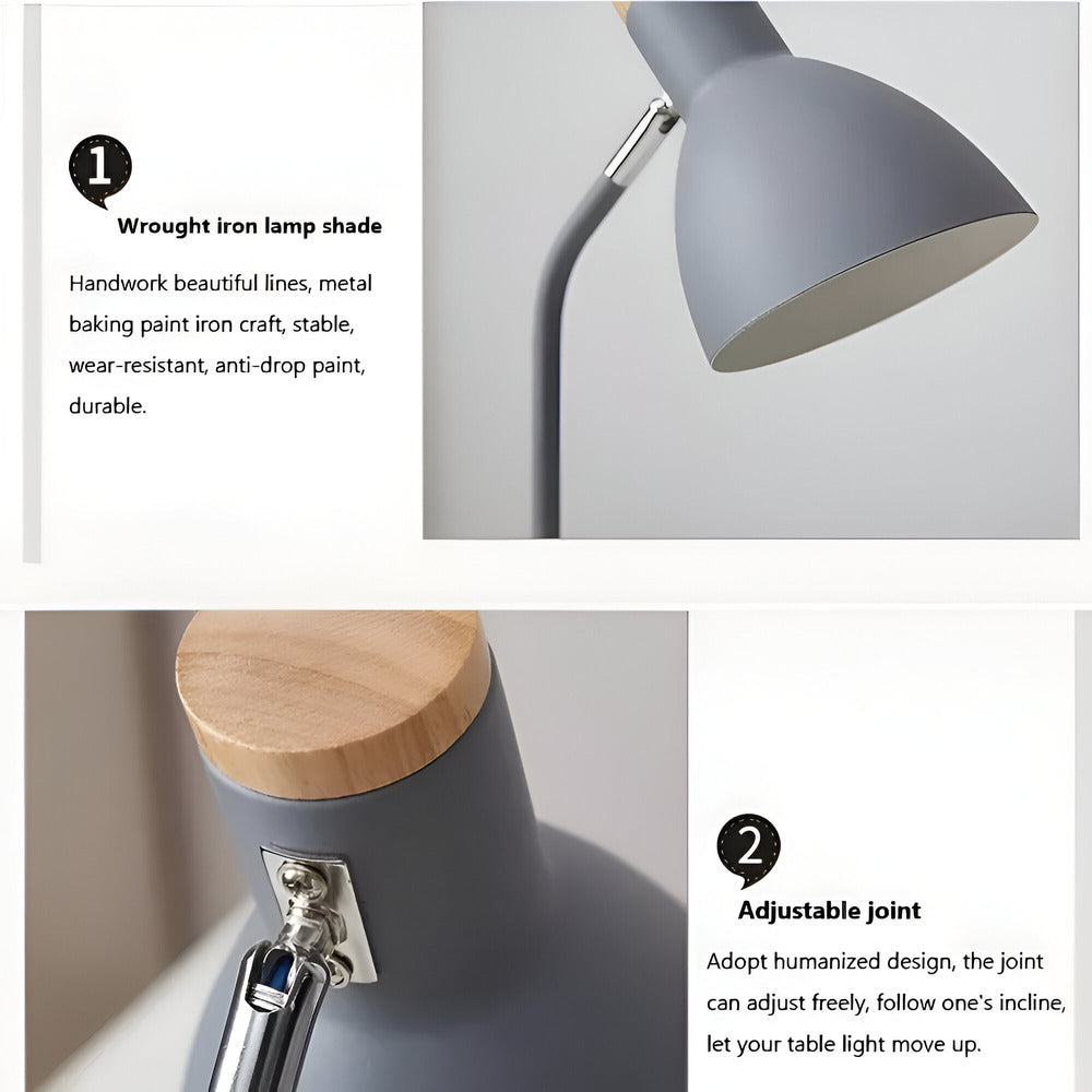 Skandia – Justerbar LED Bordlampe i Nordisk Design