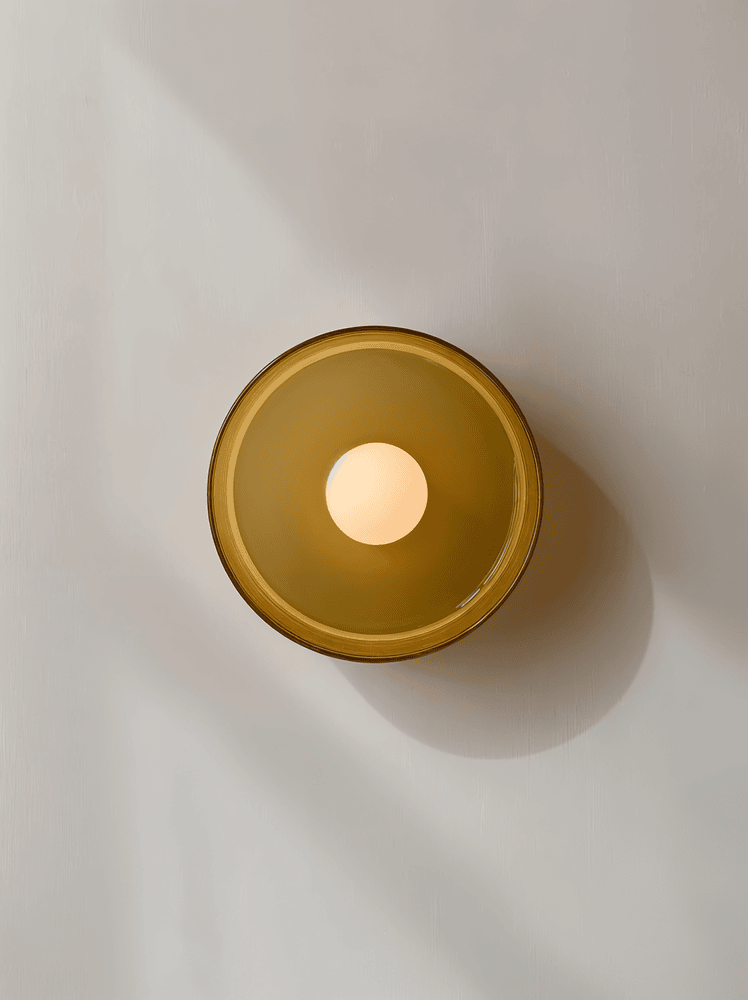Solvéra – Nordisk Loftlampe i Glas med Orange Design