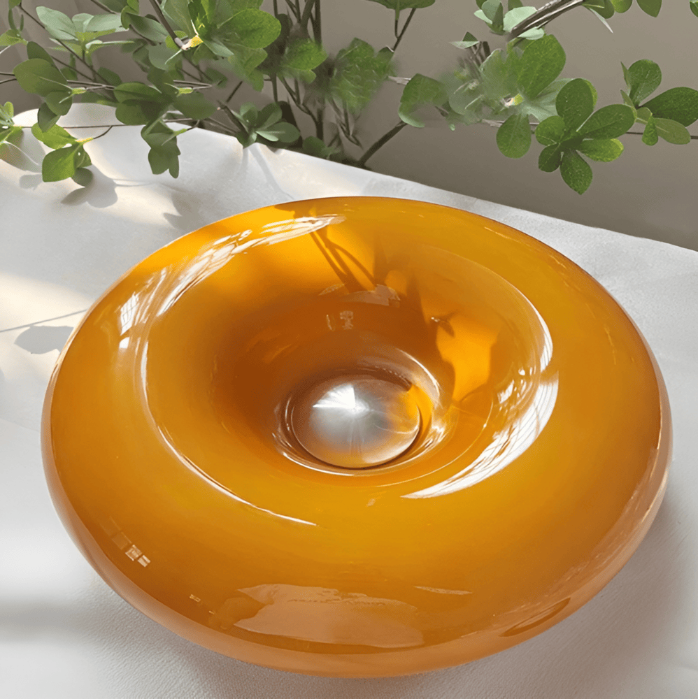 LumoLoop – Nordisk Glaslampe i Donutdesign til Væg & Bord