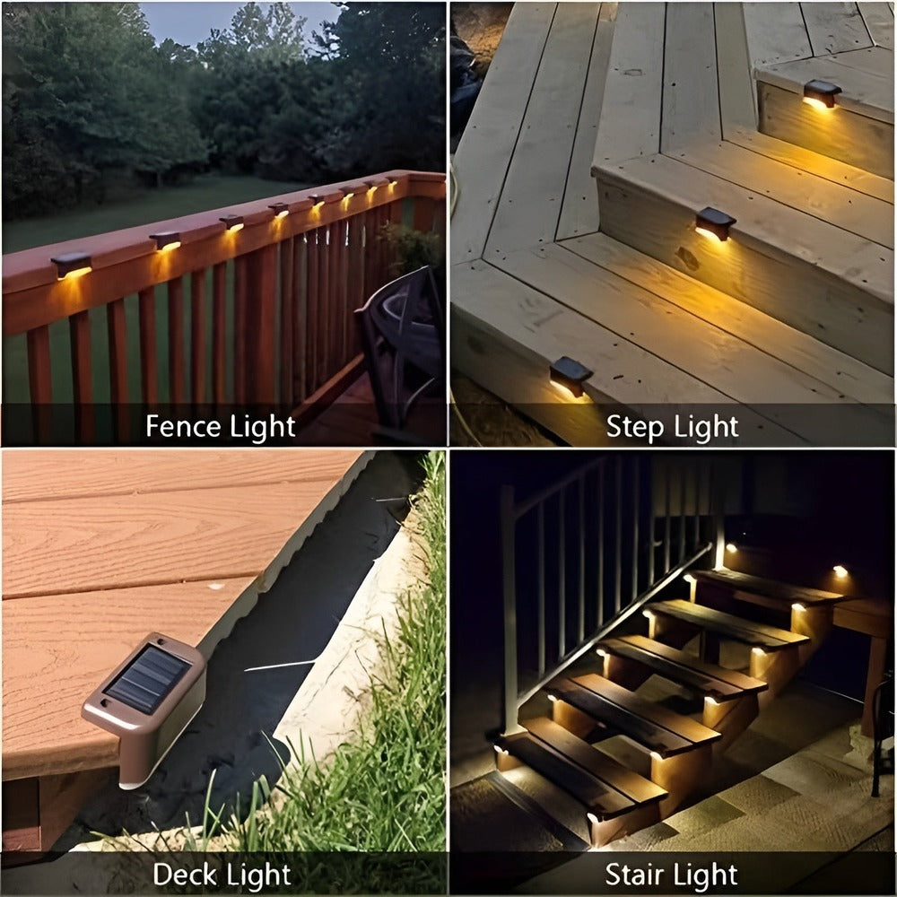 LED solcelle trappelys til udendørs brug (2/4/8 stk)