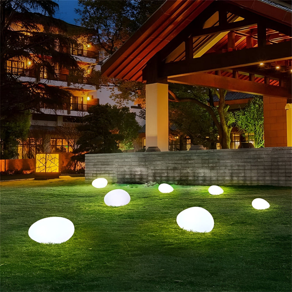 Rocklume – Naturtro LED Stenlampe til Haven med Solenergi