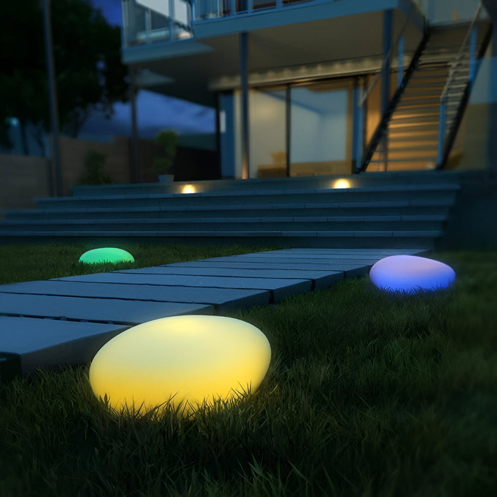 Rocklume – Naturtro LED Stenlampe til Haven med Solenergi