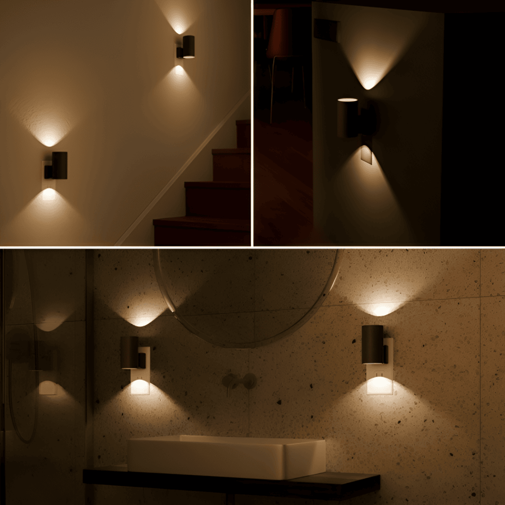 Lumora Udendørs Væglampe – Dæmpbar LED Væglampe med Plug-in Design