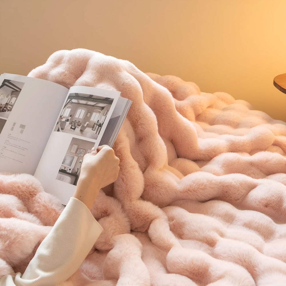 Plaidoria Luxe – Rutig Fleecefilt i Lyxigt Mjuk Design