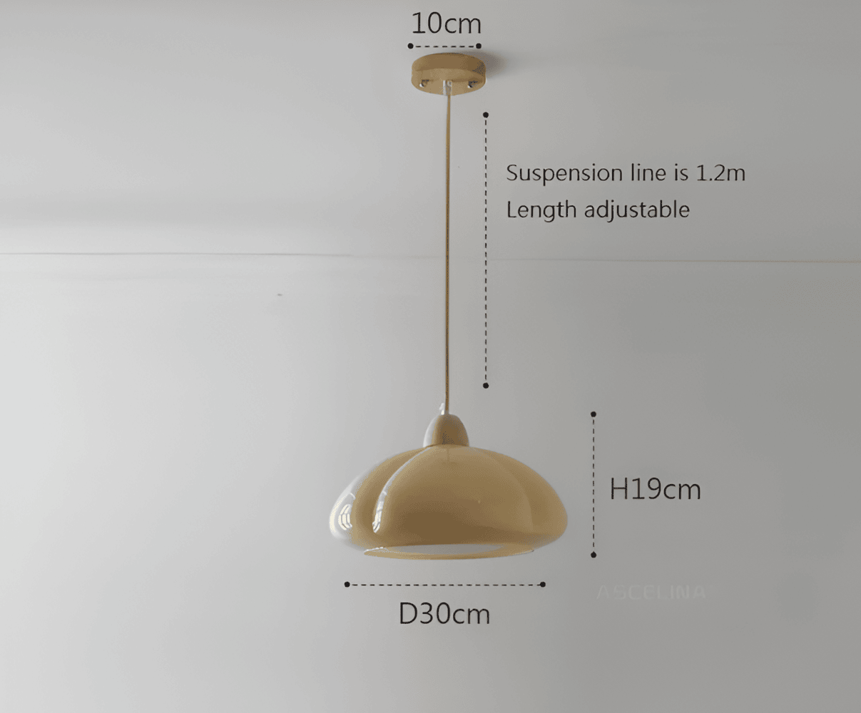Pendellampe i glas og træ – retro lampe i nordisk design