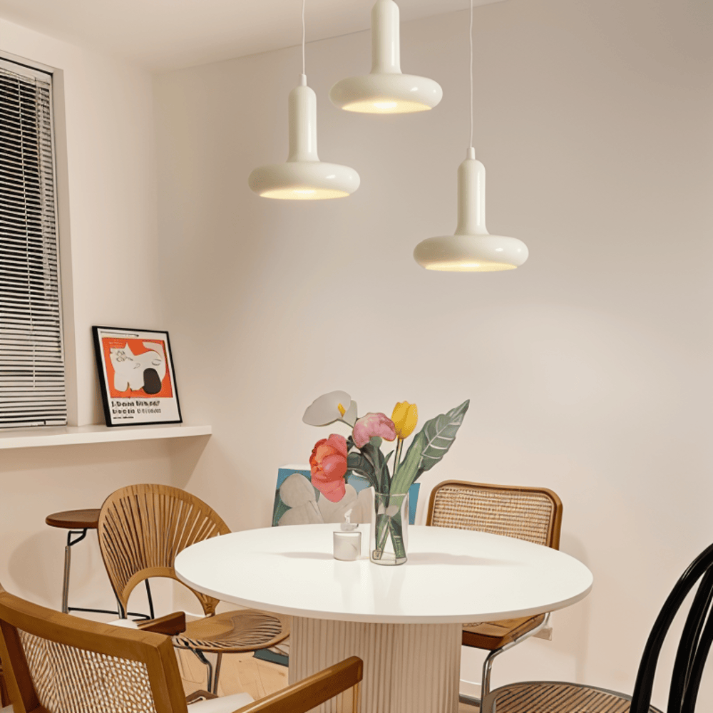 Farverig Bauhaus pendellampe – retro loftlampe i macaron stil