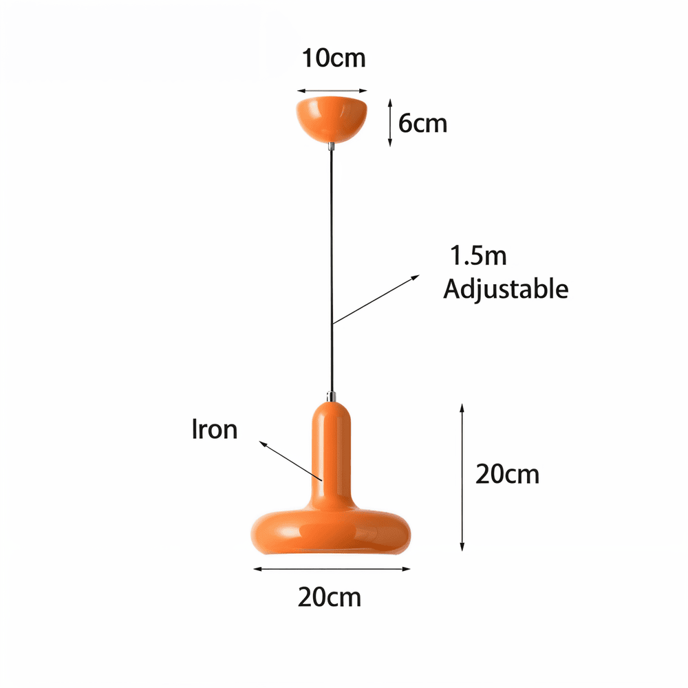 Farverig Bauhaus pendellampe – retro loftlampe i macaron stil
