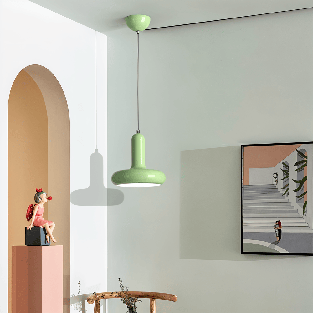 Farverig Bauhaus pendellampe – retro loftlampe i macaron stil