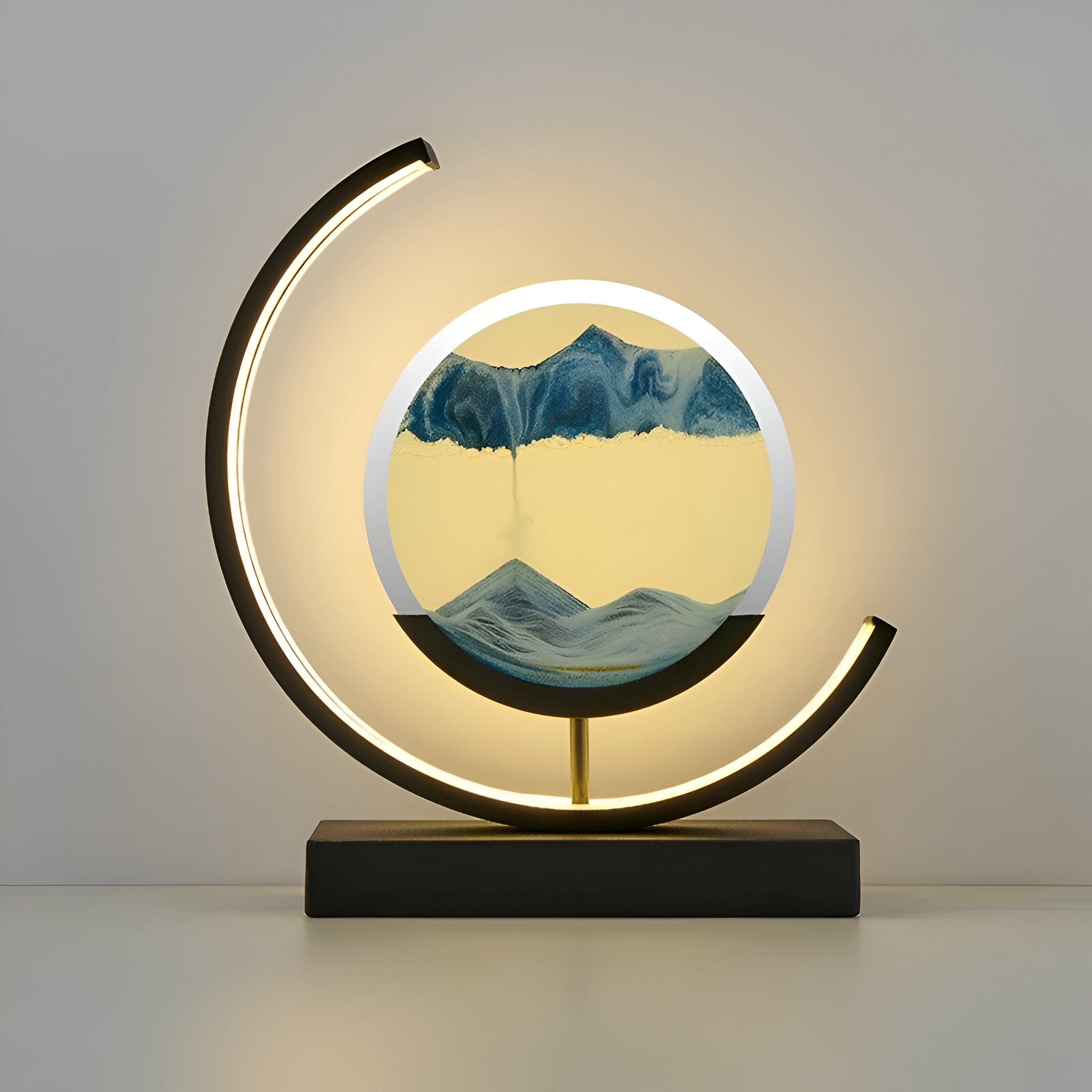 ZenFlow – Sandlampa med App & Fjärrkontroll, Dimbar LED i 3 Ljuslägen