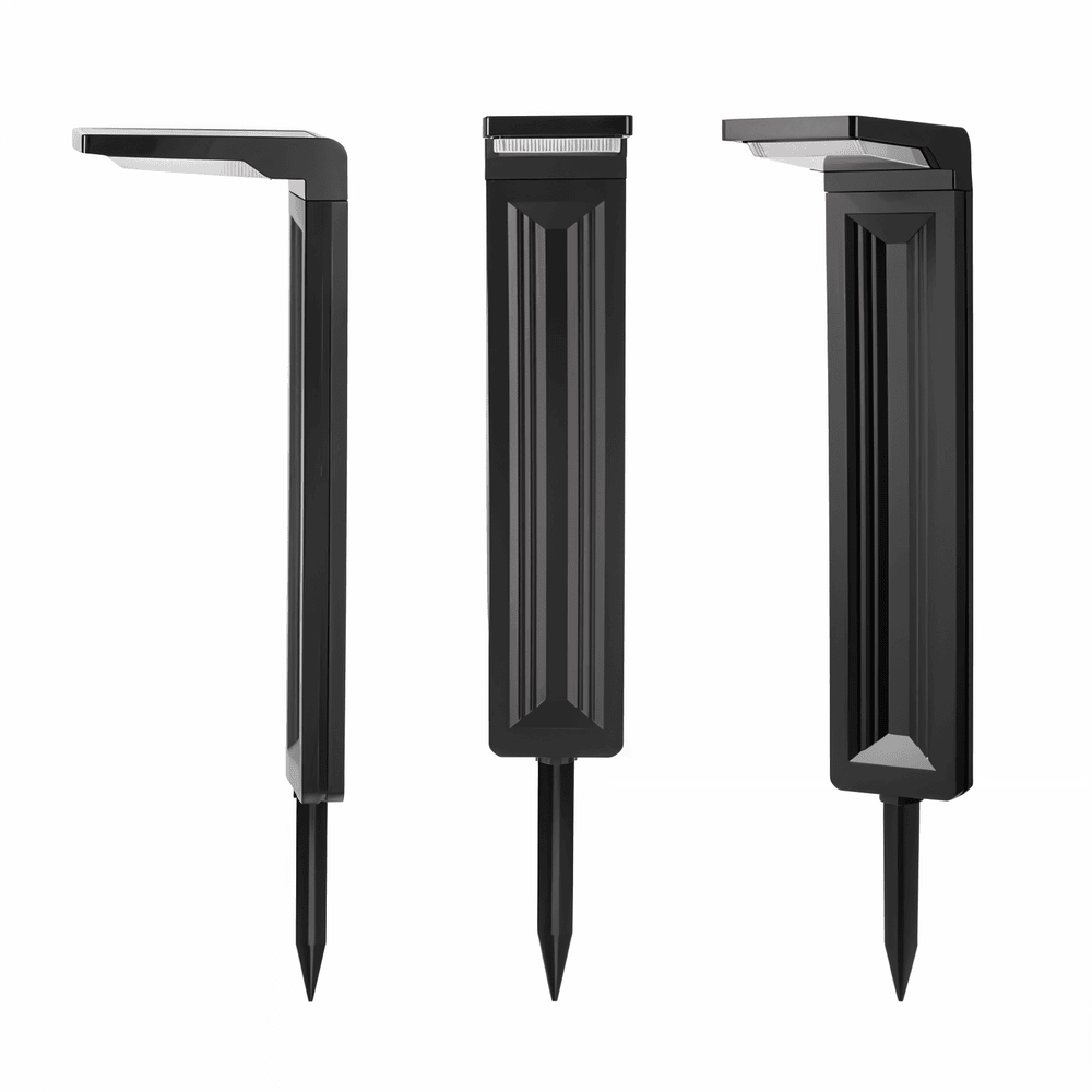 Solcelle havelampe L-formet – vejrbestandig LED belysning (IP66)