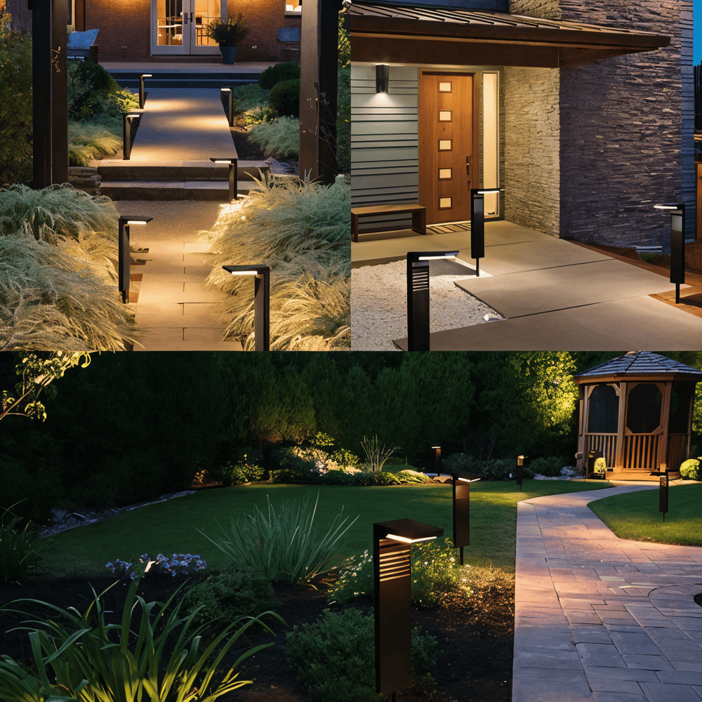 Solcelle havelampe L-formet – vejrbestandig LED belysning (IP66)