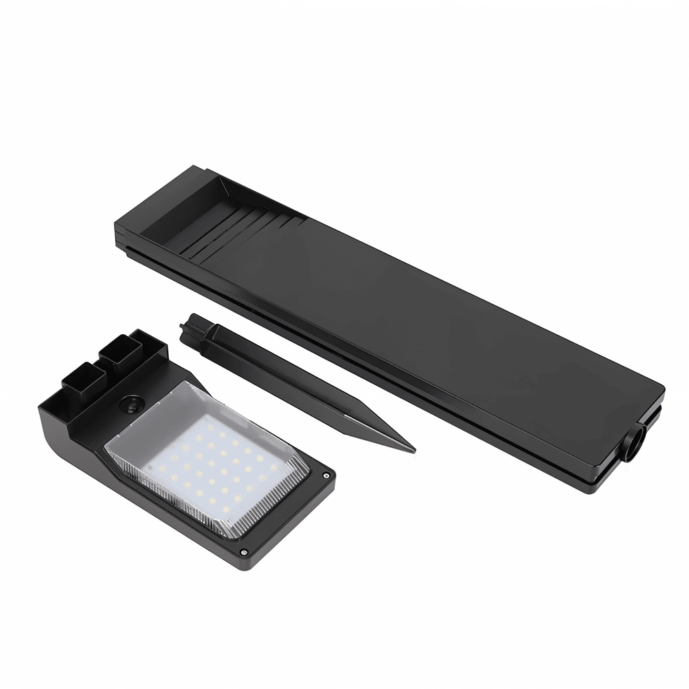 Solcelle havelampe L-formet – vejrbestandig LED belysning (IP66)