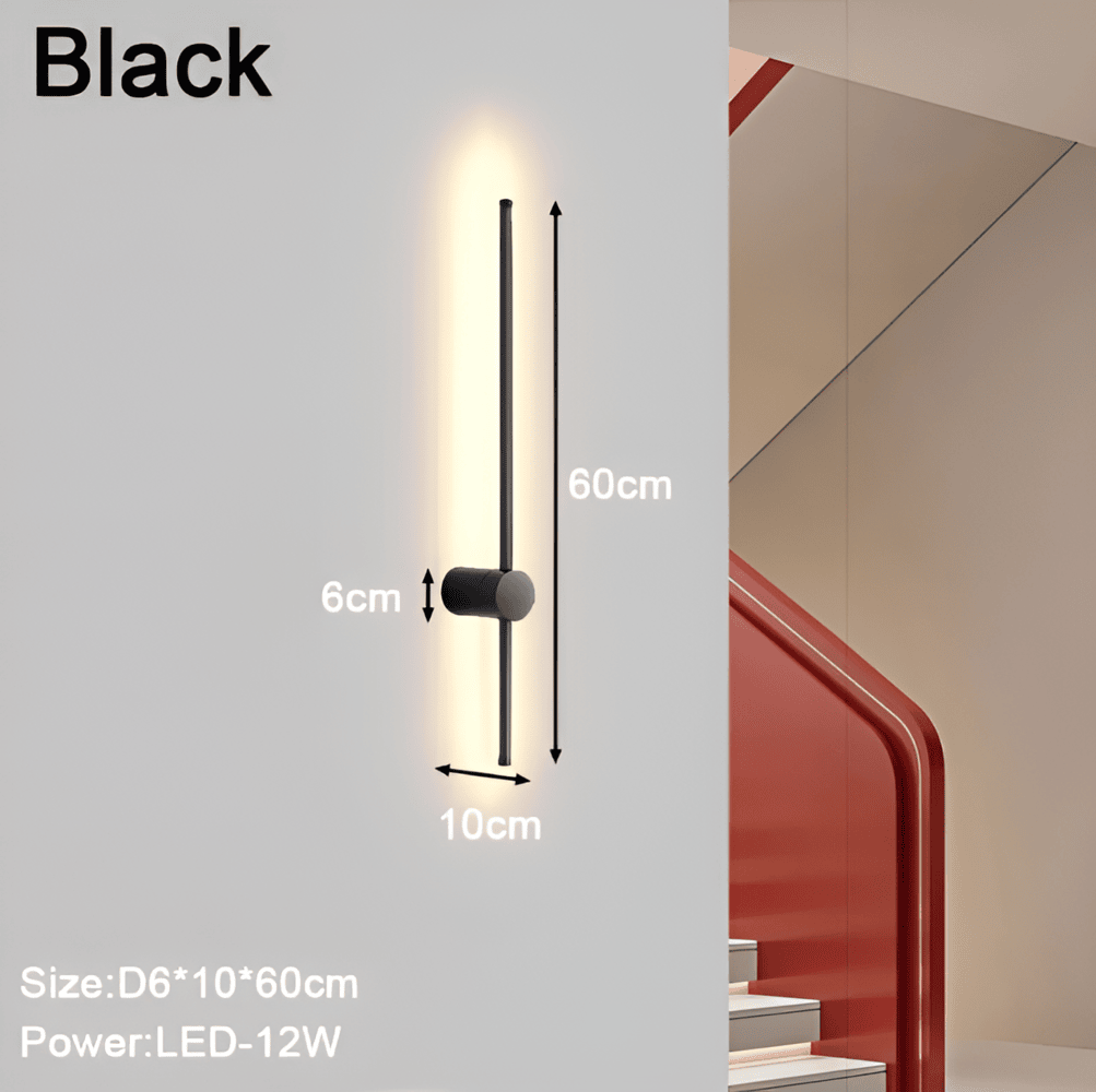 AstraLine – Justerbar Lineær LED Væglampe i Skandinavisk Design