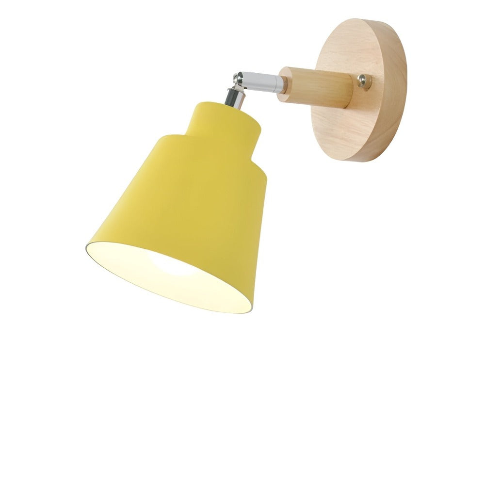 Flexiro – Vægmonteret Jernlampe med 360° Roterbart Hoved og Ledningskontakt