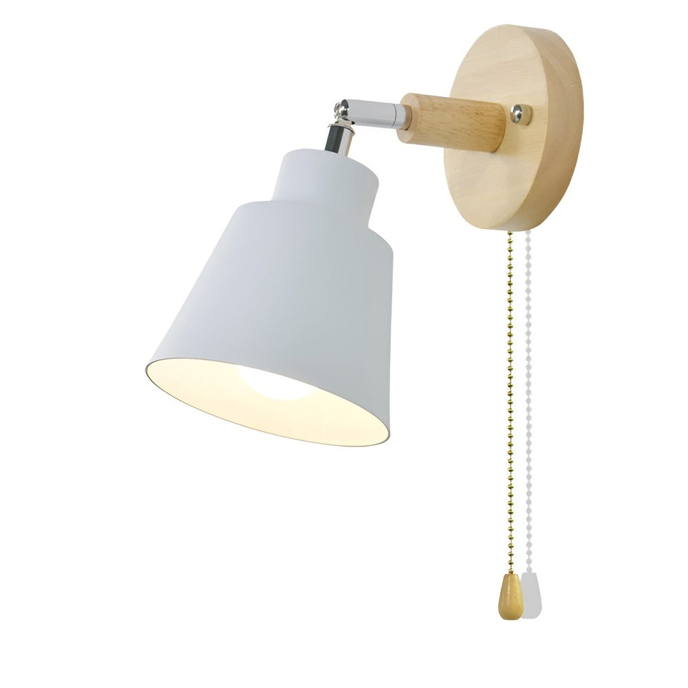 Flexiro – Vægmonteret Jernlampe med 360° Roterbart Hoved og Ledningskontakt