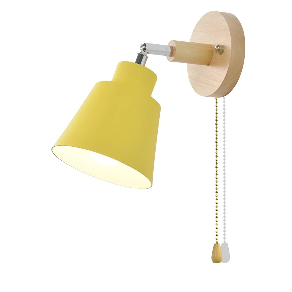 Flexiro – Vægmonteret Jernlampe med 360° Roterbart Hoved og Ledningskontakt