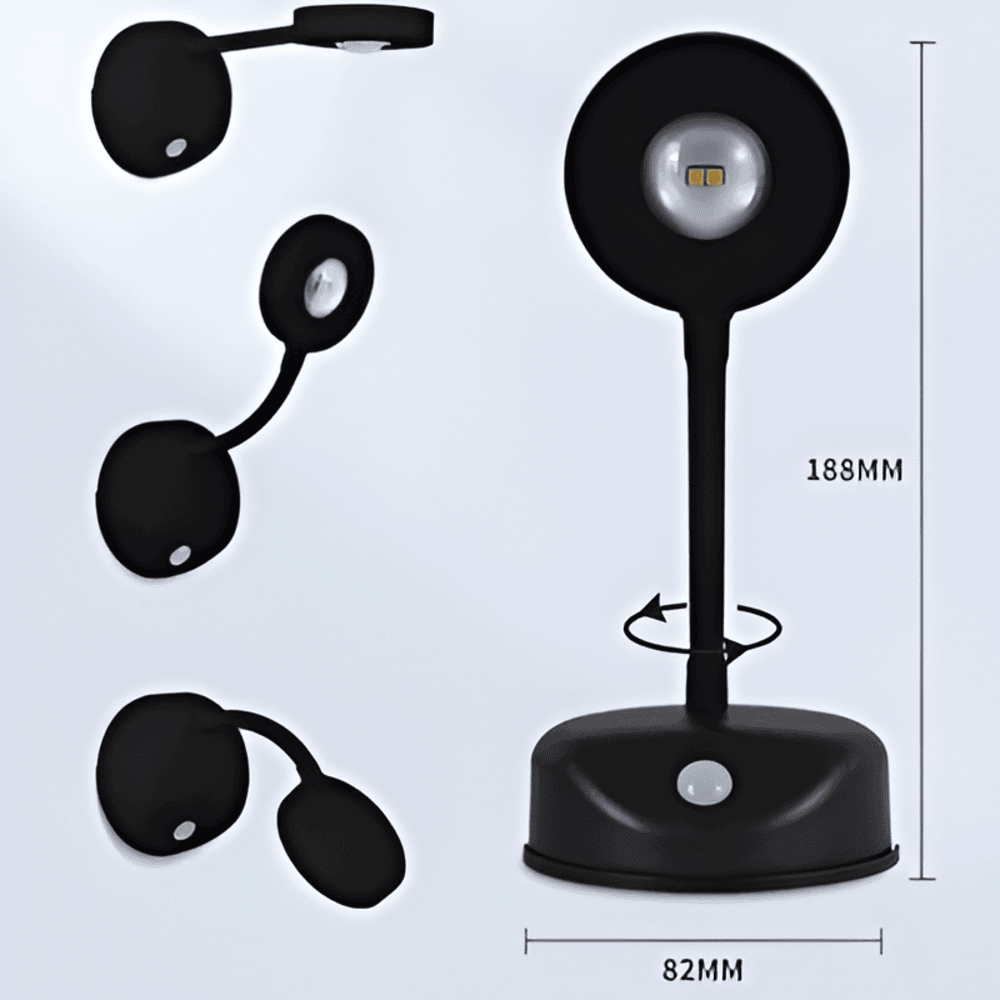 Trådløs LED spotlampe med sensor – bevægelsesstyret væglampe