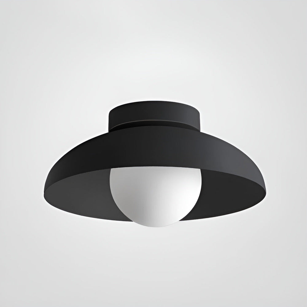 Zenora Loftlampe – Japansk Loftlampe i Glas og Jern med Wabi-Sabi Design