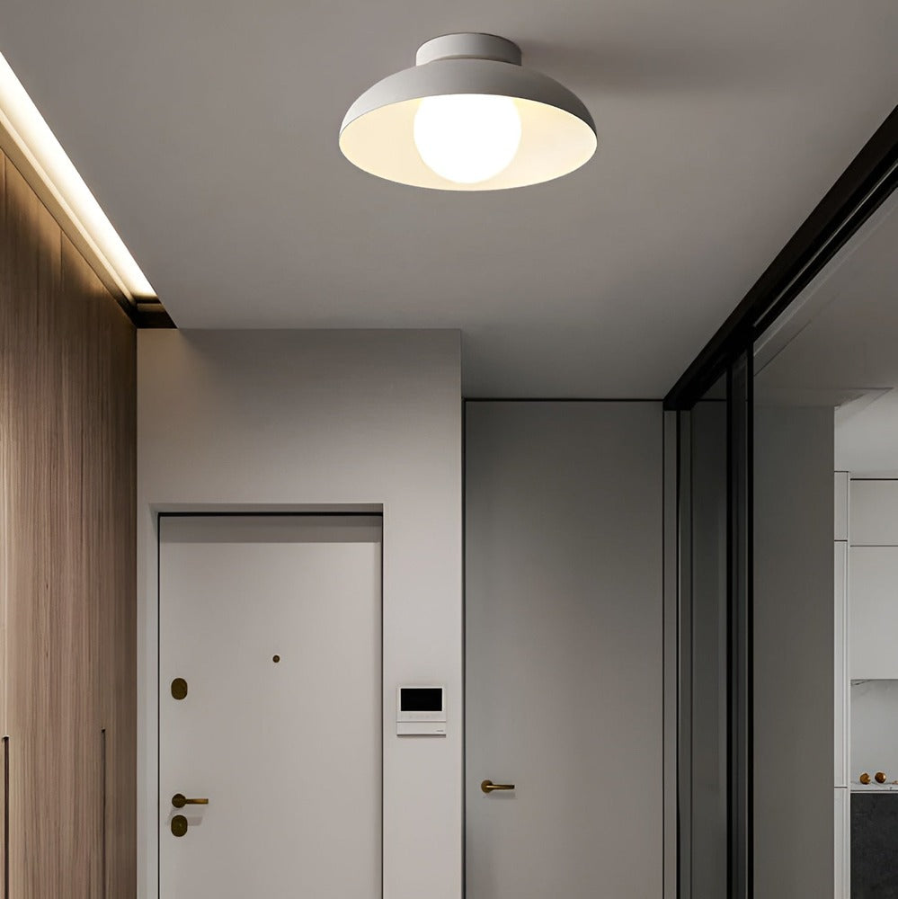 Zenora Loftlampe – Japansk Loftlampe i Glas og Jern med Wabi-Sabi Design