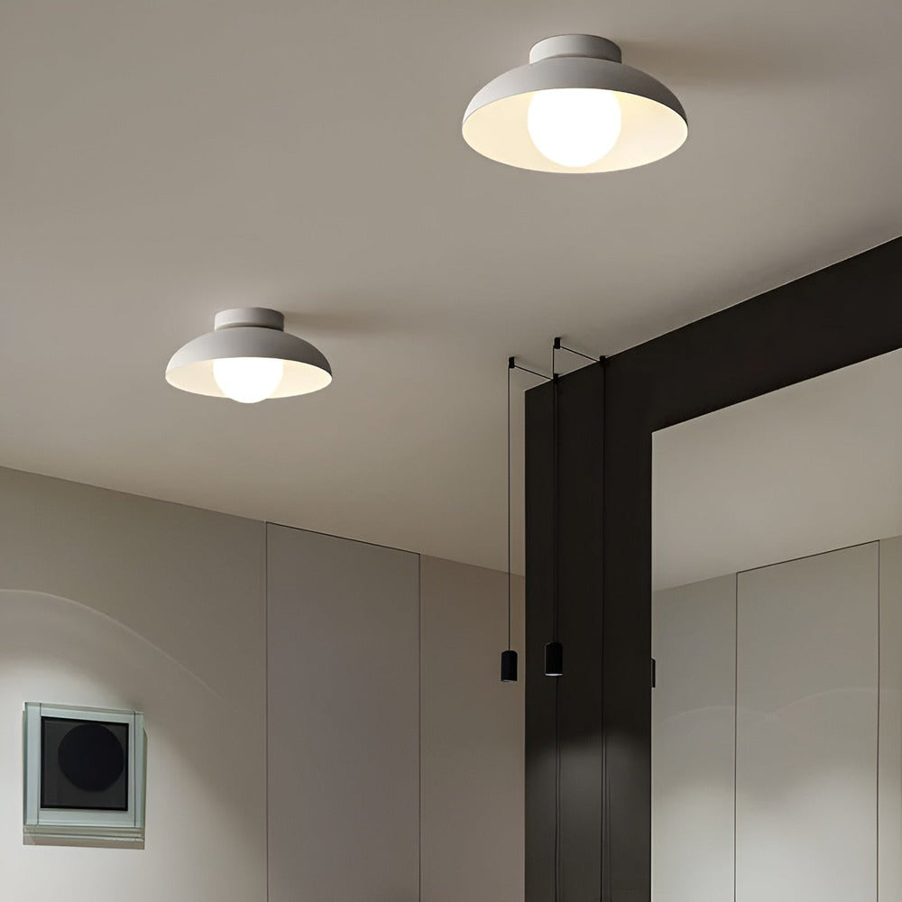 Zenora Loftlampe – Japansk Loftlampe i Glas og Jern med Wabi-Sabi Design