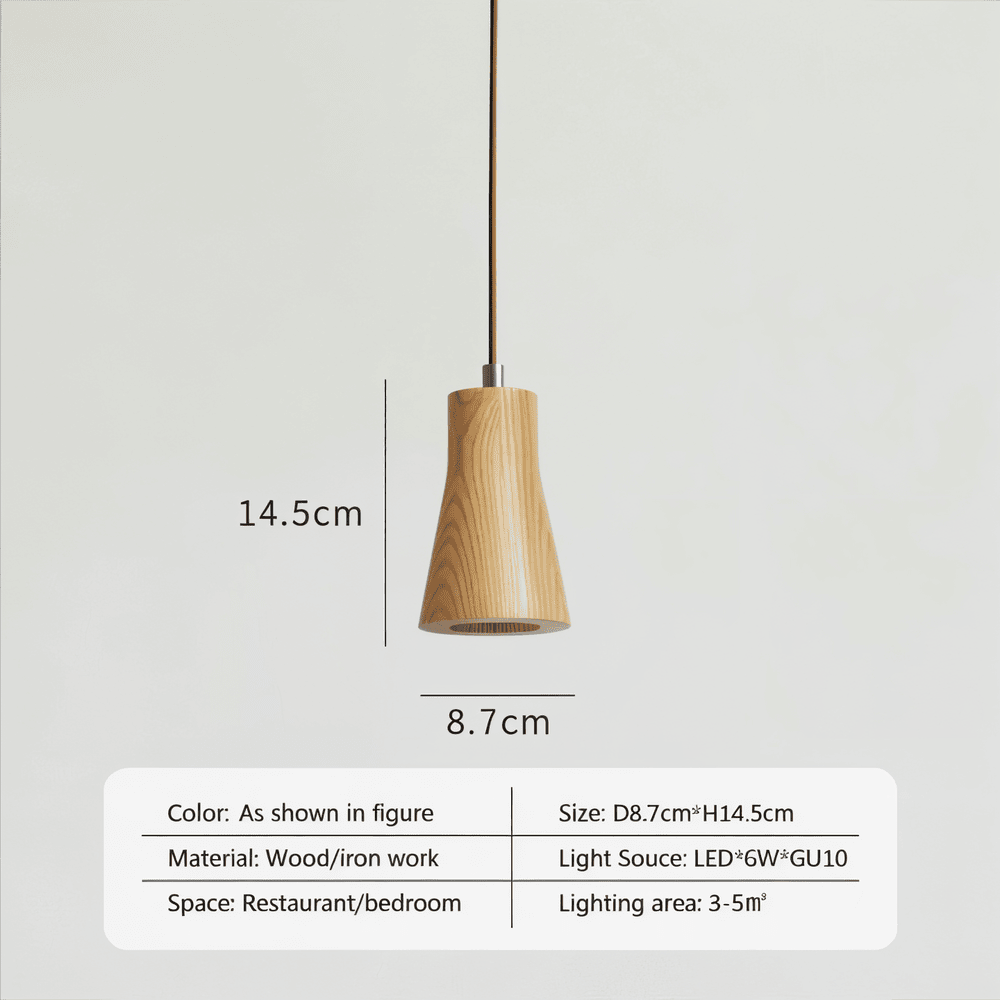 TimberaTube – Pendellampa i Trä med Cylinderdesign i Ask & Akacia
