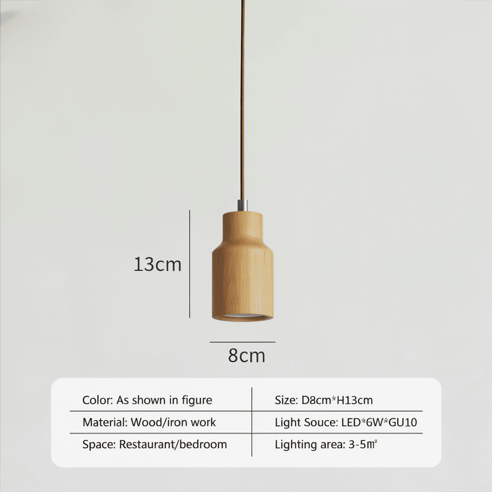 TimberaTube – Pendellampa i Trä med Cylinderdesign i Ask & Akacia