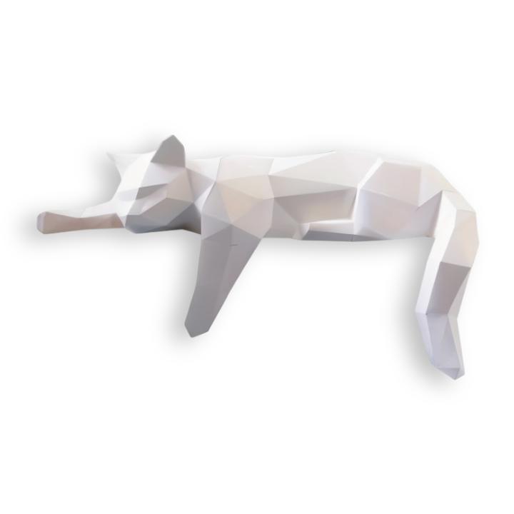 3D origami kat DIY dekoration til moderne indretning