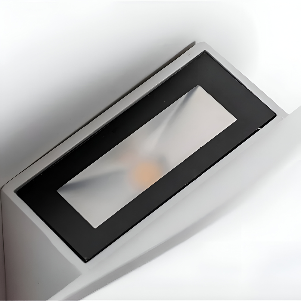 Ovalis Væglampe – Minimalistisk LED Væglampe i Aluminium med Indbygget Lys