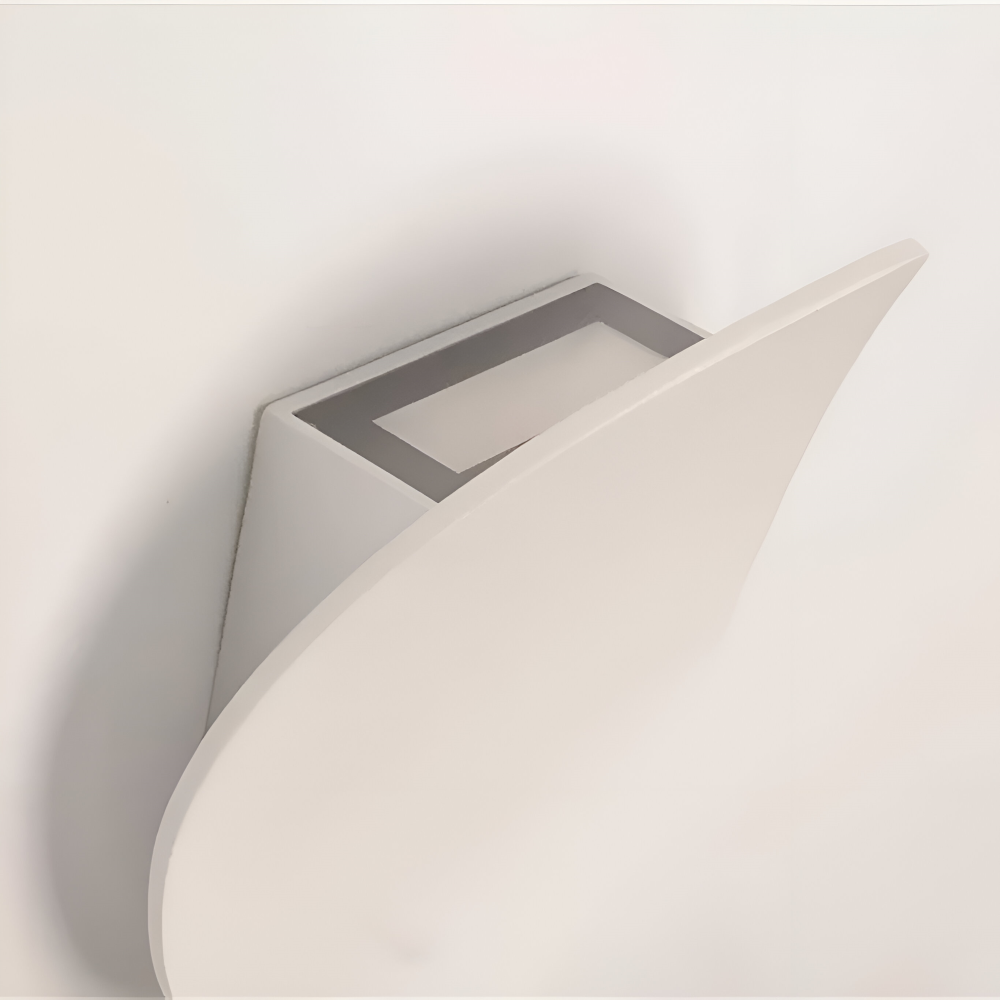 Ovalis Væglampe – Minimalistisk LED Væglampe i Aluminium med Indbygget Lys