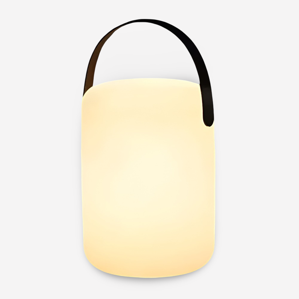 Bærbar LED bordlampe – geometrisk design med farveskift