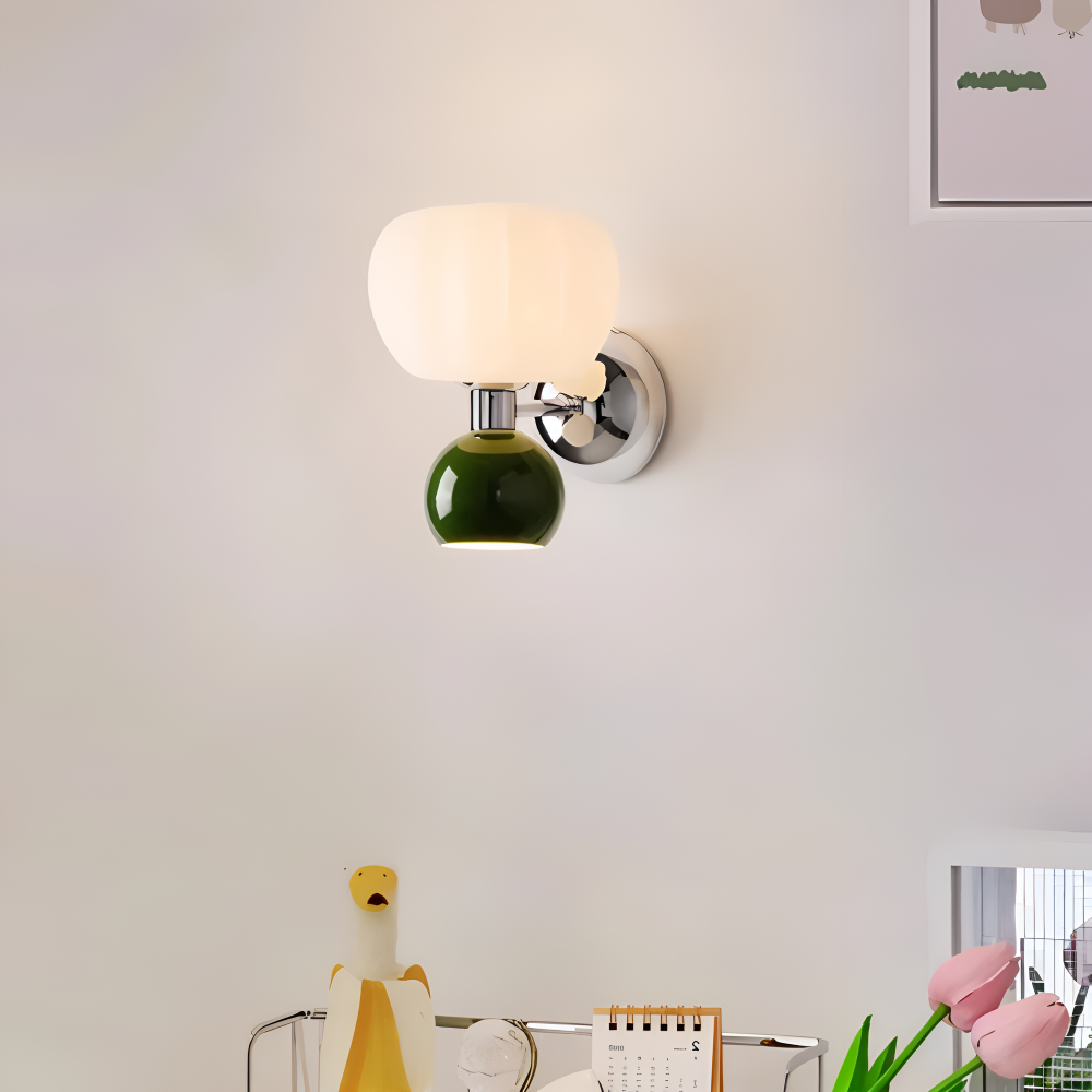 PumpaLume Væglampe – Minimalistisk LED Væglampe i Blød Pumpedesign