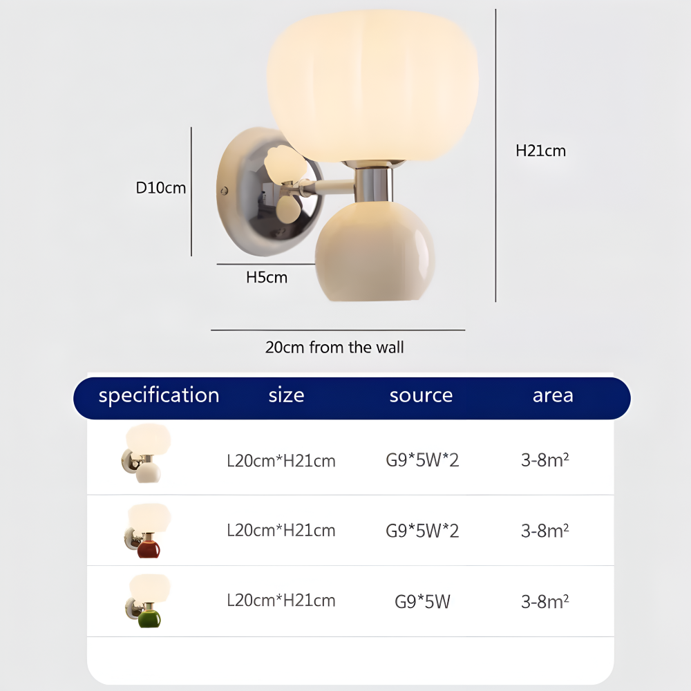 PumpaLume Væglampe – Minimalistisk LED Væglampe i Blød Pumpedesign