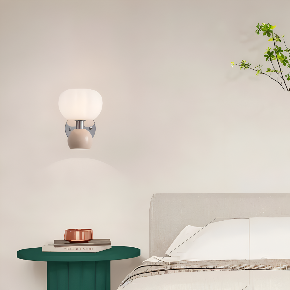 PumpaLume Væglampe – Minimalistisk LED Væglampe i Blød Pumpedesign