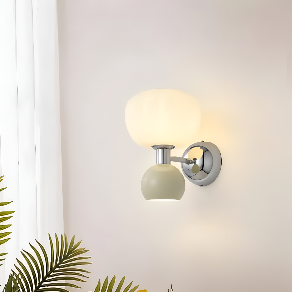 PumpaLume Væglampe – Minimalistisk LED Væglampe i Blød Pumpedesign