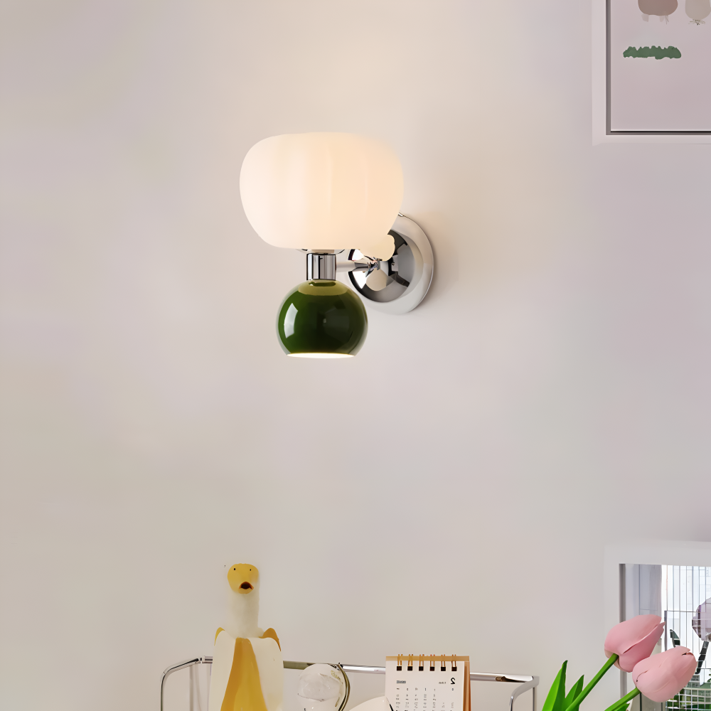 PumpaLume Væglampe – Minimalistisk LED Væglampe i Blød Pumpedesign