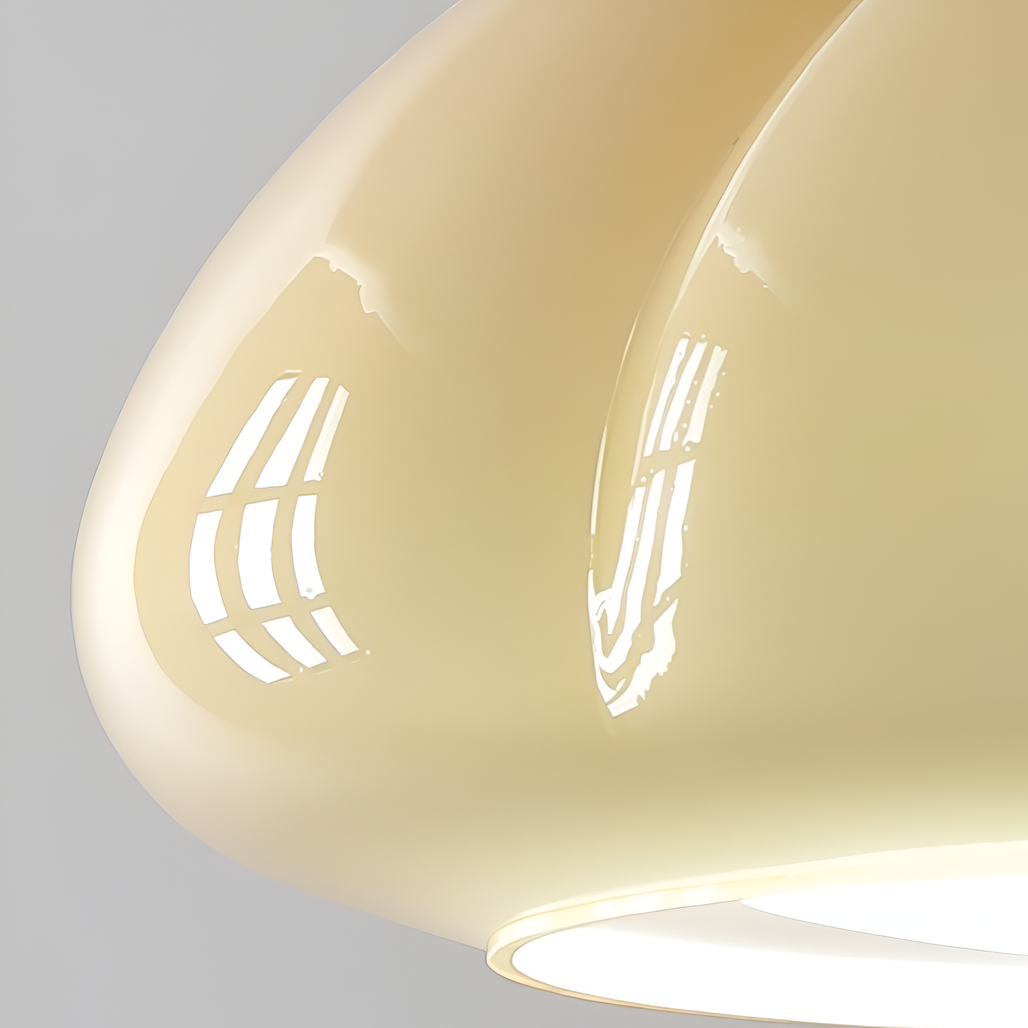 Pendellampe i glas og træ – retro lampe i nordisk design
