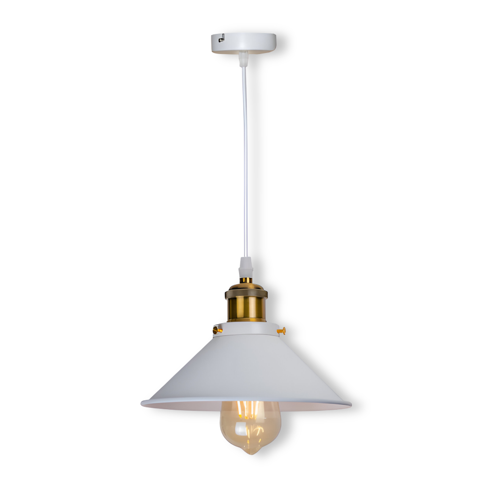 IronLume Pendel – Retro Industriel Loftlampe i Jern med LED-kompatibilitet