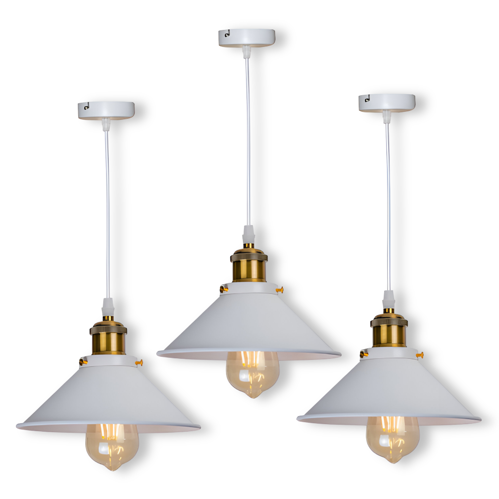 IronLume Pendel – Retro Industriel Loftlampe i Jern med LED-kompatibilitet