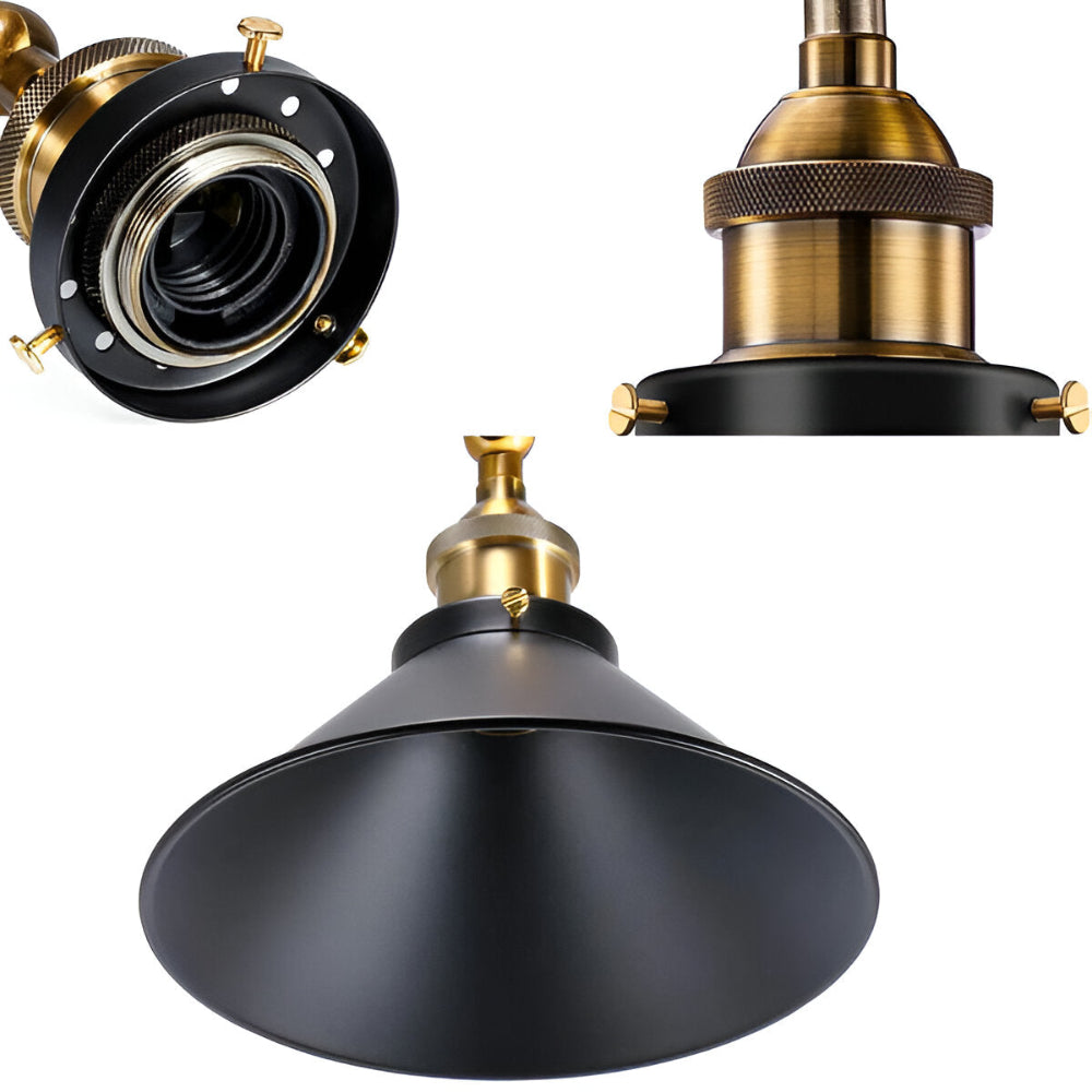 IronLume Pendel – Retro Industriel Loftlampe i Jern med LED-kompatibilitet
