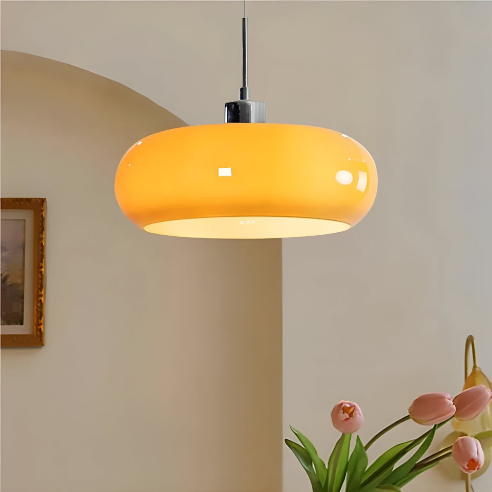 CircaForma Pendel – Retro Moderne Bauhaus Glaspendellampe i Cirkelformet Design