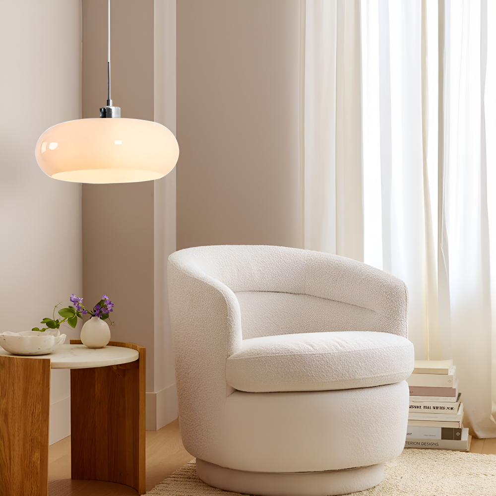 CircaForma Pendel – Retro Moderne Bauhaus Glaspendellampe i Cirkelformet Design