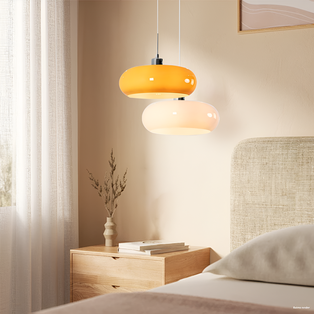CircaForma Pendel – Retro Moderne Bauhaus Glaspendellampe i Cirkelformet Design
