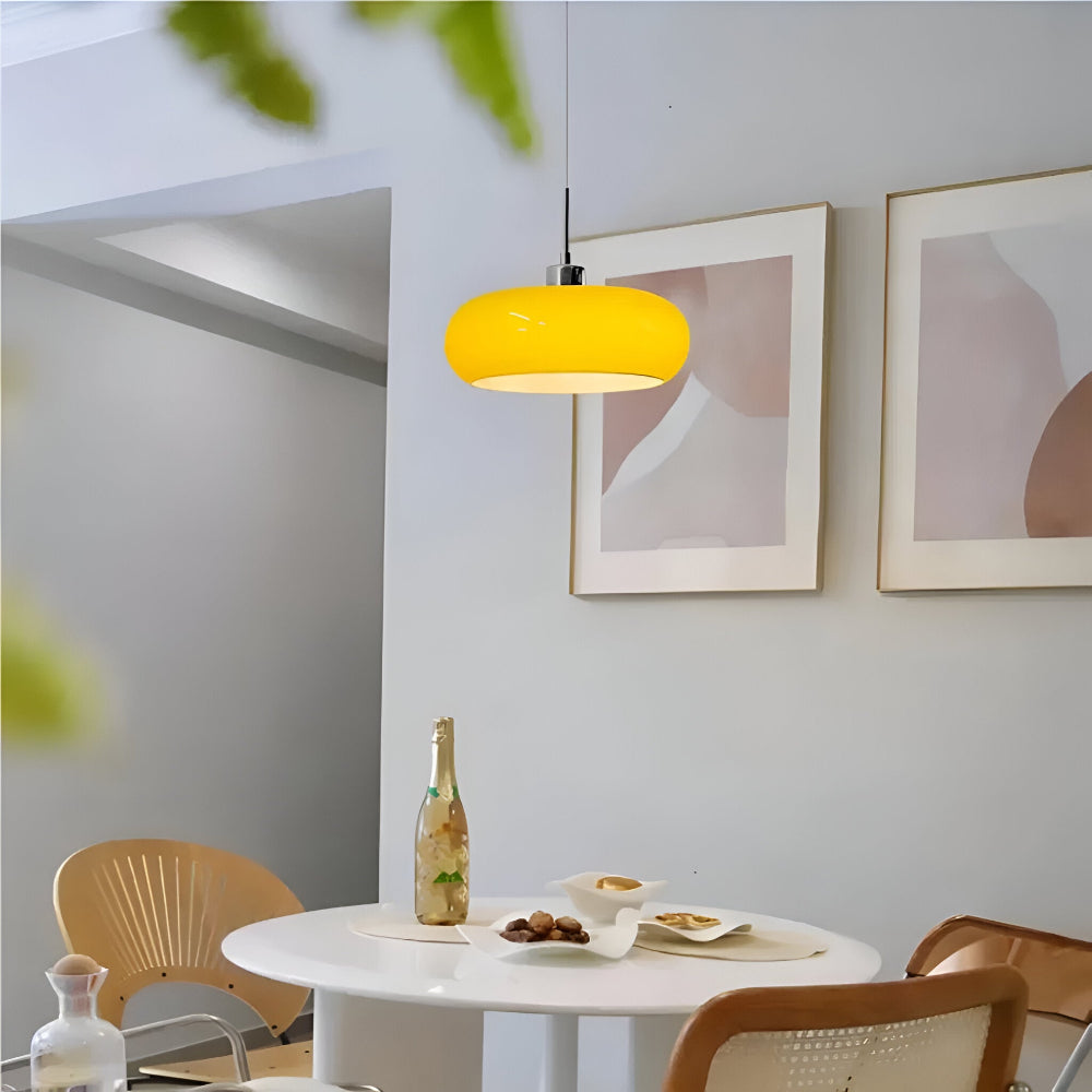 CircaForma Pendel – Retro Moderne Bauhaus Glaspendellampe i Cirkelformet Design